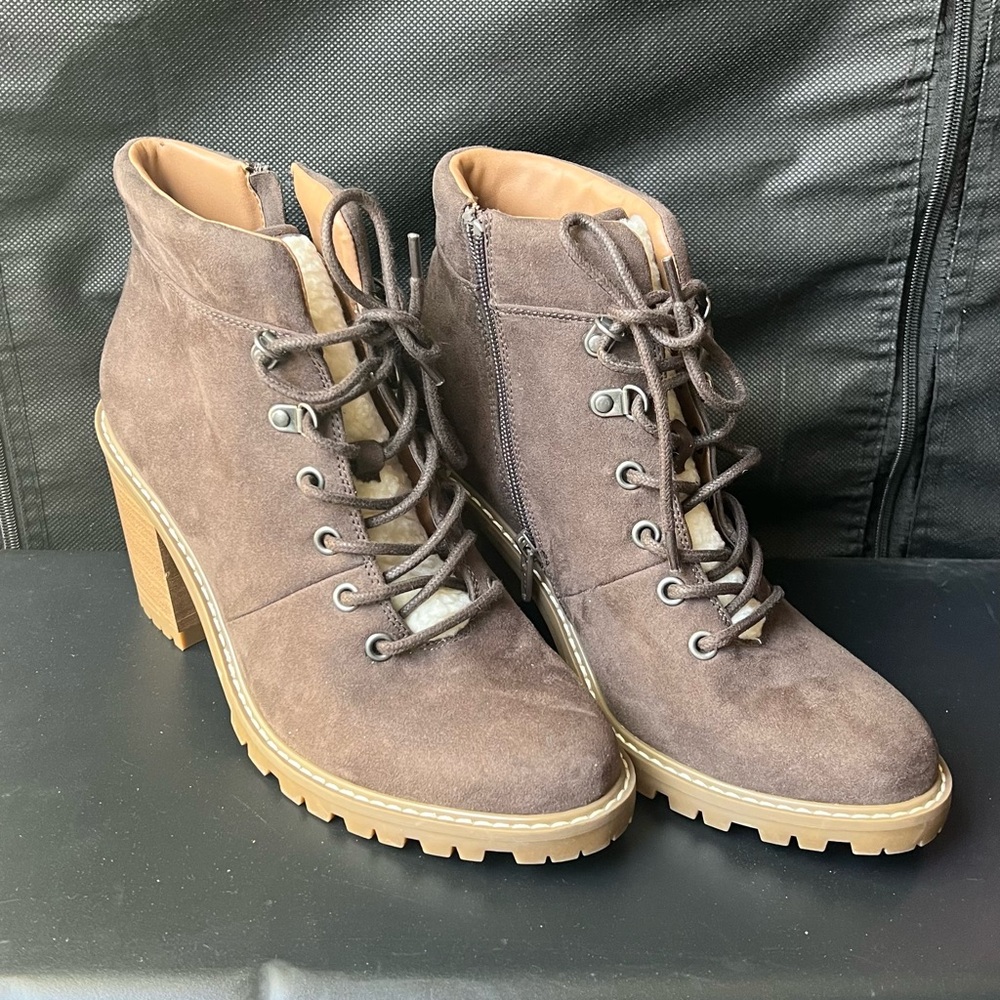 Brown Suede Ankle Boots